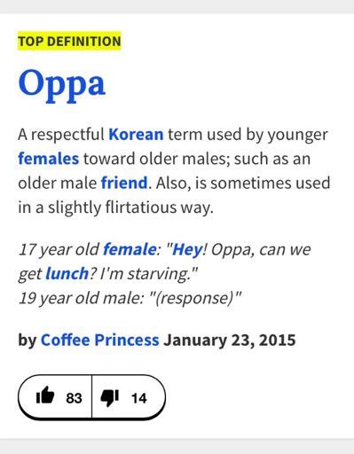 definition oppa|More.